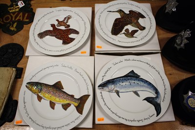 Lot 142 - A set of four Richard Bramble plates, each...