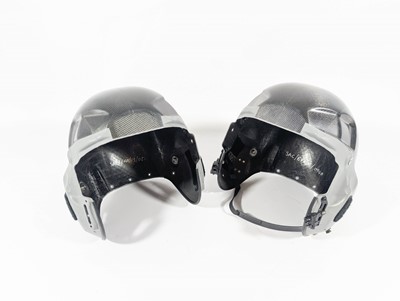 Lot 7 - A pair of RAF Typhoon helmet shells, a pair of...