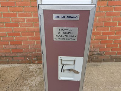 Lot 12 - A British Airways galley trolley, a full-size...