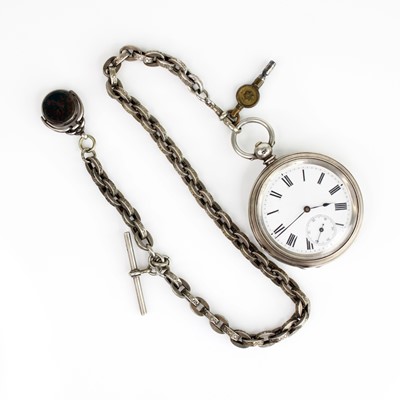 Lot 383 - A Victorian silver cased open face pocket...