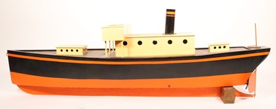 Lot 1206 - A large-sized circa 1920s painted wooden steam...