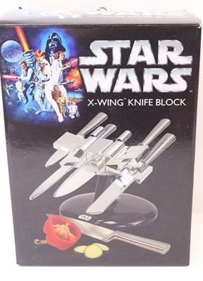 Lot 923 - Star Wars Bluw X-wing Knife Block, comprising...