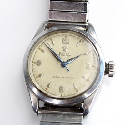 Lot 2088 - A gents steel Rolex Oyster Royal Shock...