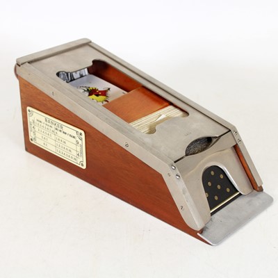 Lot 14 - A French mahogany and steel mounted casino...