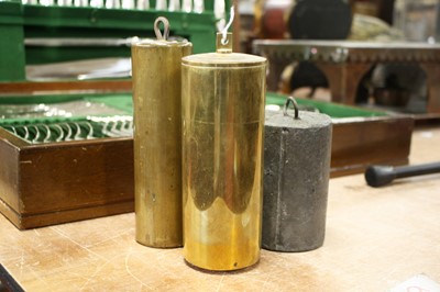 Lot 66 - A group of three 19th century lead clock...