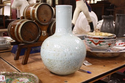 Lot 49 - A contemporary Chinese celadon glazed...