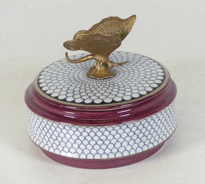 Lot 85 - A contemporary porcelain box and cover, of...