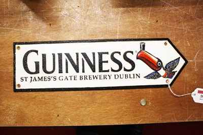 Lot 108 - A reproduction painted metal Guinness Brewery...
