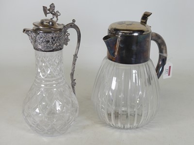 Lot 227 - A claret jug in the Victorian style having a...