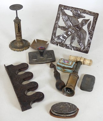 Lot 289 - A 19th century Thomason type corkscrew having...