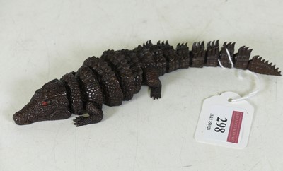 Lot 298 - A bronzed alloy reticulated model of a...
