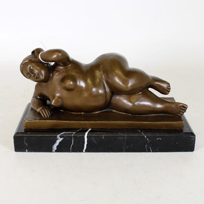 Lot 153 - After Fernando Botero, Curvy Female Nude,...
