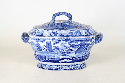 Lot 105 - An early 19th century blue & white transfer...