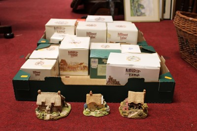 Lot 192 - Two boxes of assorted Lilliput Lane cottage...