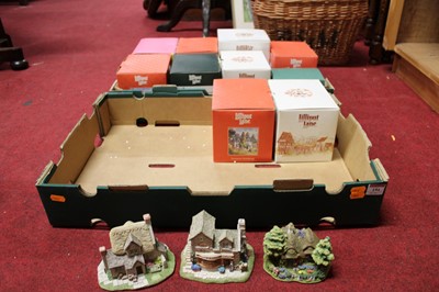 Lot 194 - Two boxes of assorted boxed Lilliput Lane...