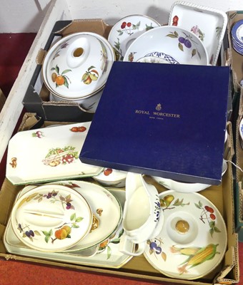 Lot 202 - Two boxes of assorted table china, principally...