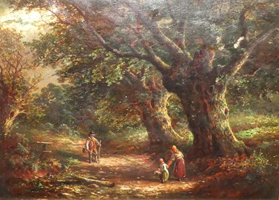 Lot 407 - 19th century English school - Woodcutter &...
