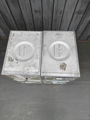 Lot 1 - A group of four TUI airline catering boxes,...
