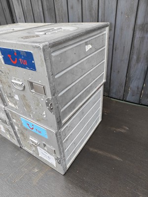 Lot 1 - A group of four TUI airline catering boxes,...