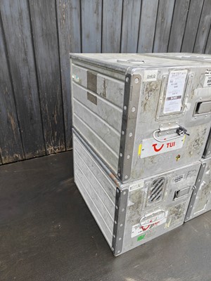 Lot 1 - A group of four TUI airline catering boxes,...