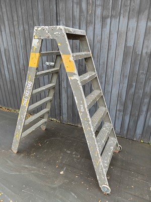 Lot 6 - An MOD Aircraft Ladder in Green, being an...