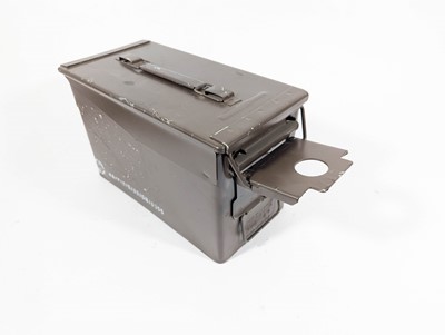 Lot 8 - A pair of Ammo Boxes, metal ammunition boxes...
