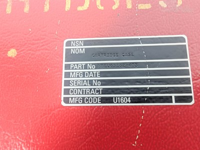 Lot 14 - A Martin Baker Ejection Seat Cartridge Case in...