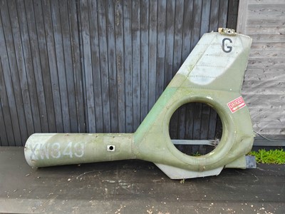 Lot 28 - A Gazelle Helicopter Rear Tail assembly as...