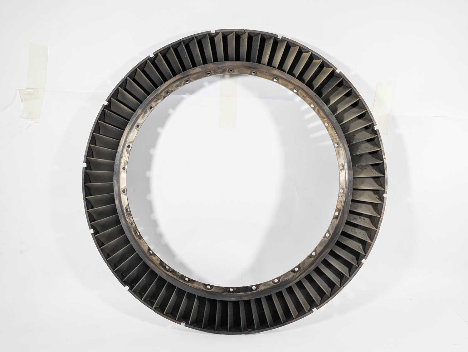 Lot 31 - A large Boeing 737 Jet Engine Vane Ring, being...