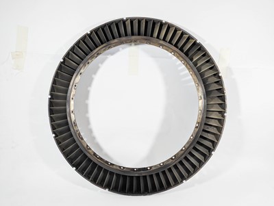 Lot 31 - A large Boeing 737 Jet Engine Vane Ring, being...