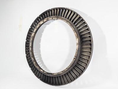 Lot 31 - A large Boeing 737 Jet Engine Vane Ring, being...