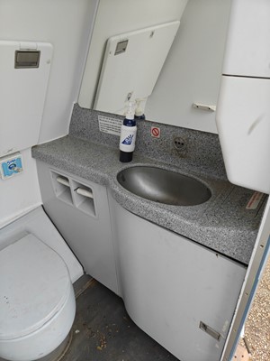Lot 33 - An Airbus A320 toilet cubicle, complete with...
