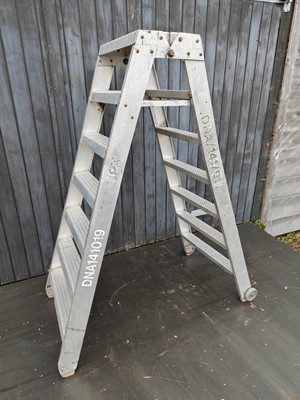 Lot 39 - An MOD Aircraft Ladder, being an aviation...