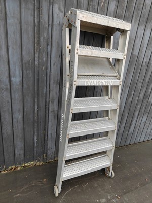 Lot 39 - An MOD Aircraft Ladder, being an aviation...