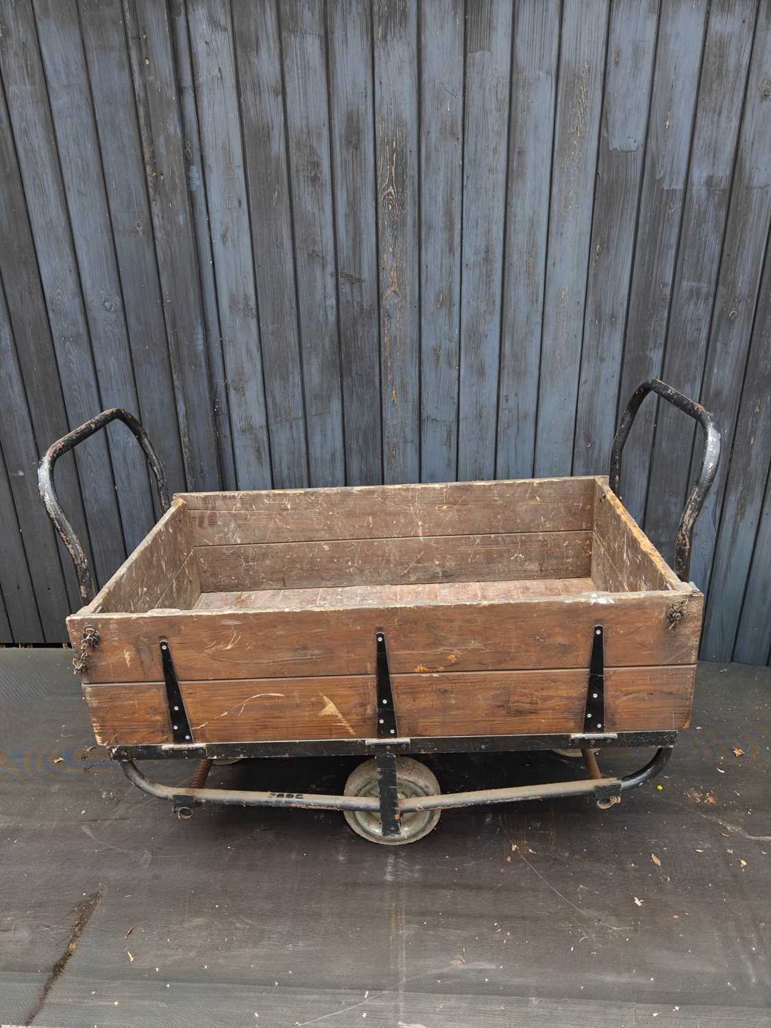 Lot 40 - A vintage Cargo Trolley, used at Cranfield...