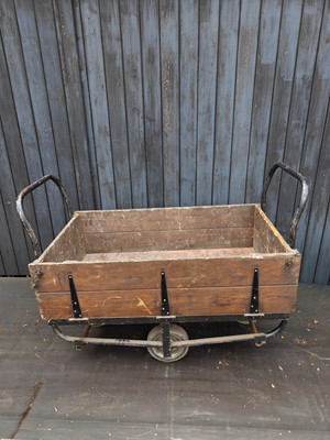 Lot 40 - A vintage Cargo Trolley, used at Cranfield...