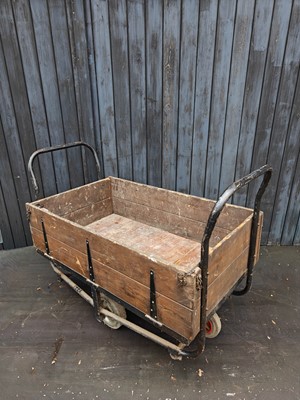 Lot 40 - A vintage Cargo Trolley, used at Cranfield...