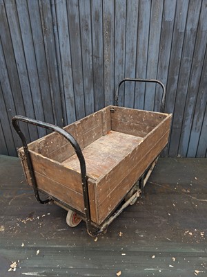 Lot 40 - A vintage Cargo Trolley, used at Cranfield...