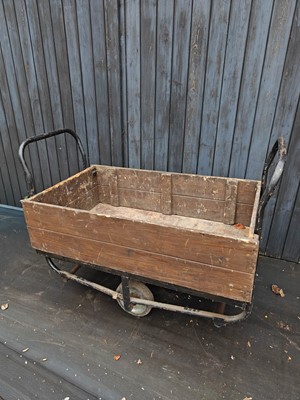 Lot 40 - A vintage Cargo Trolley, used at Cranfield...