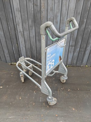 Lot 41 - An airport luggage trolley, being a London...