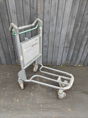 Lot 41 - An airport luggage trolley, being a London...