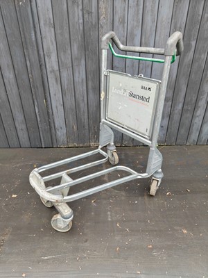 Lot 41 - An airport luggage trolley, being a London...