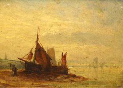 Lot 454 - 19th century English school - Coastal scene at...