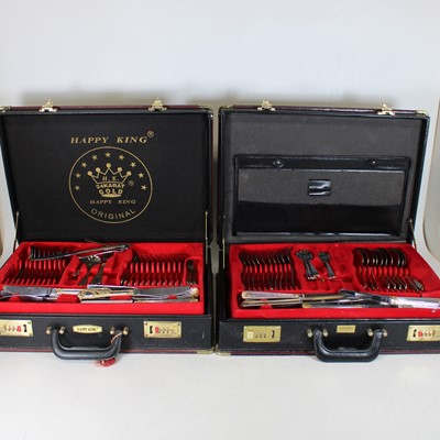 Lot 218 - A German parcel gilt stainless steel part...