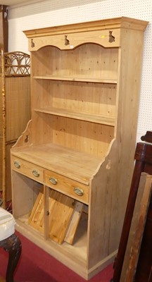Lot 543 - A reproduction scrubbed pine farmhouse style...