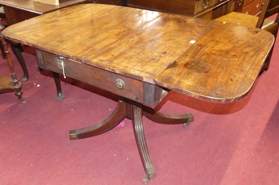 Lot 532 - A Regency mahogany and inlaid pedestal supper...