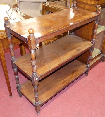 Lot 580 - Early 20th century faded mahogany draw-leaf...