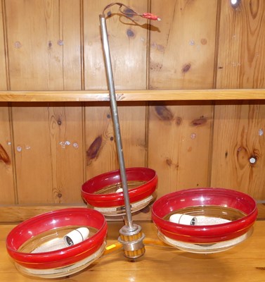 Lot 560 - A mid-20th century chrome and bakelite three...