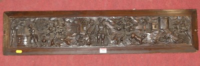 Lot 593 - A 19th century continental blind carved...