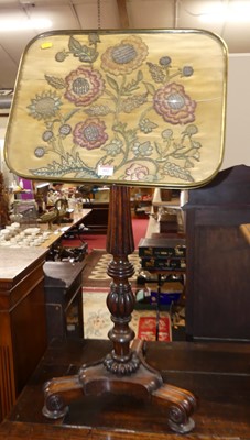 Lot 602 - An early Victorian simulated rosewood pedestal...